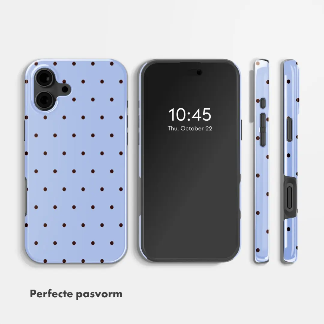 Selencia Hoesje iPhone 16 Backcover Lichtblauw