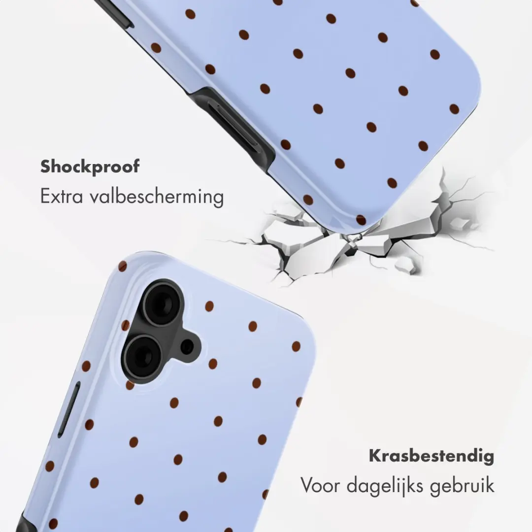 Selencia Hoesje iPhone 16 Backcover Lichtblauw