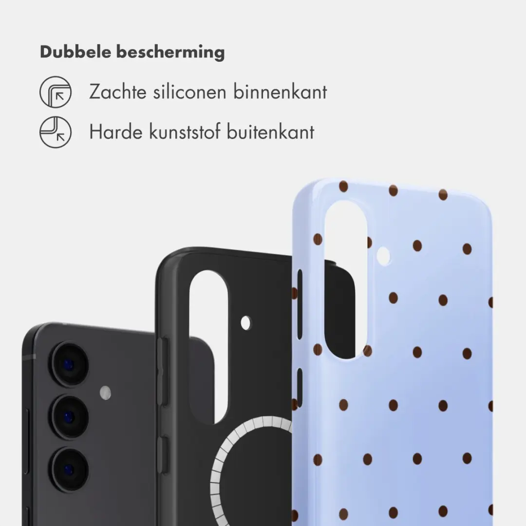 Selencia Hoesje Samsung Galaxy S24 - Lichtblauw MagSafe