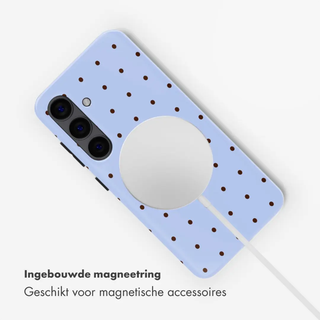 Selencia Hoesje Samsung Galaxy S24 - Lichtblauw MagSafe