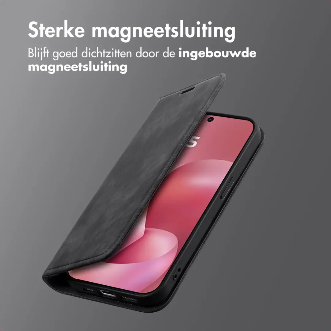 Imoshion Moto G57 Power Hoesje - 2 Pasjes - Zwart