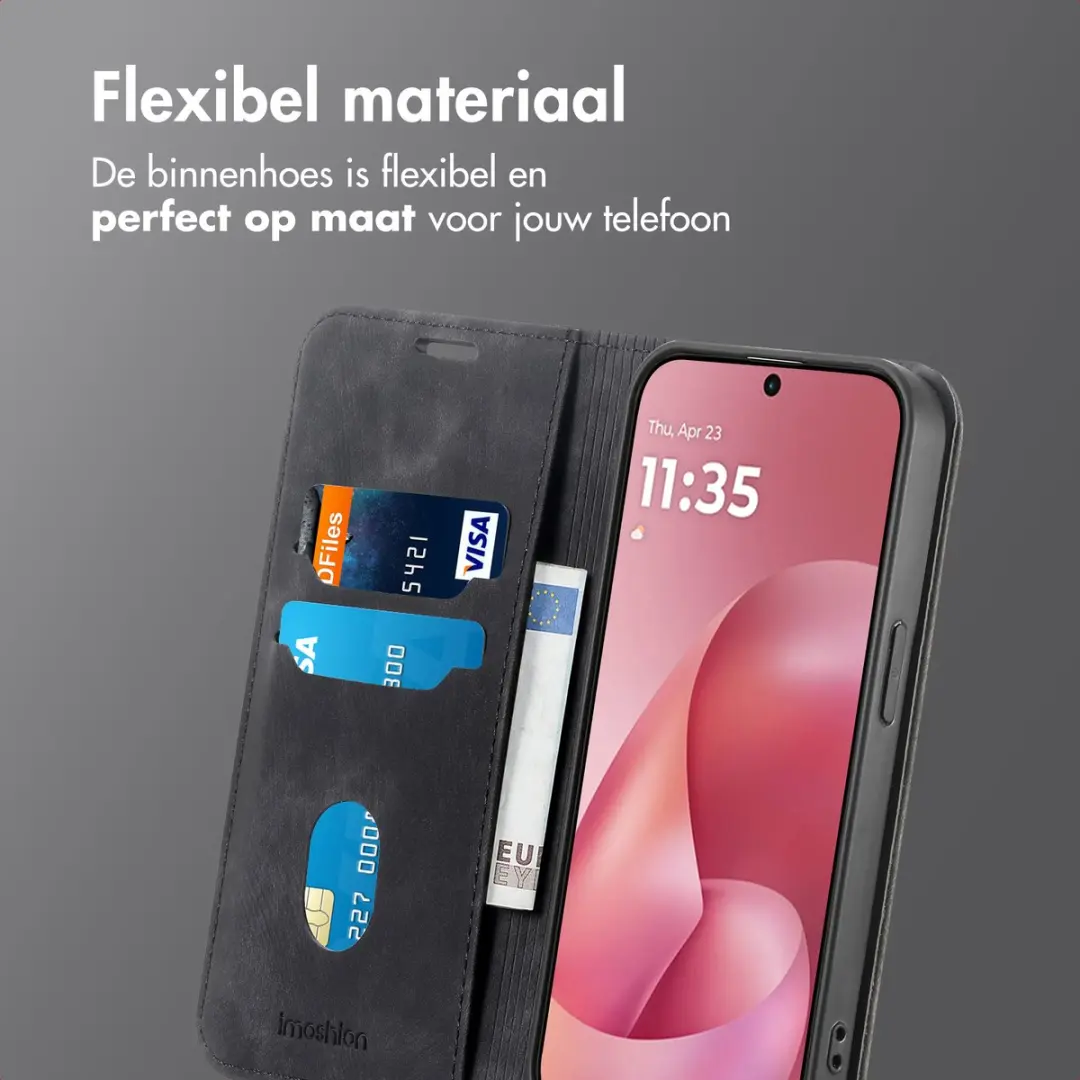 Imoshion Moto G57 Power Hoesje - 2 Pasjes - Zwart - afbeelding 6 van 6