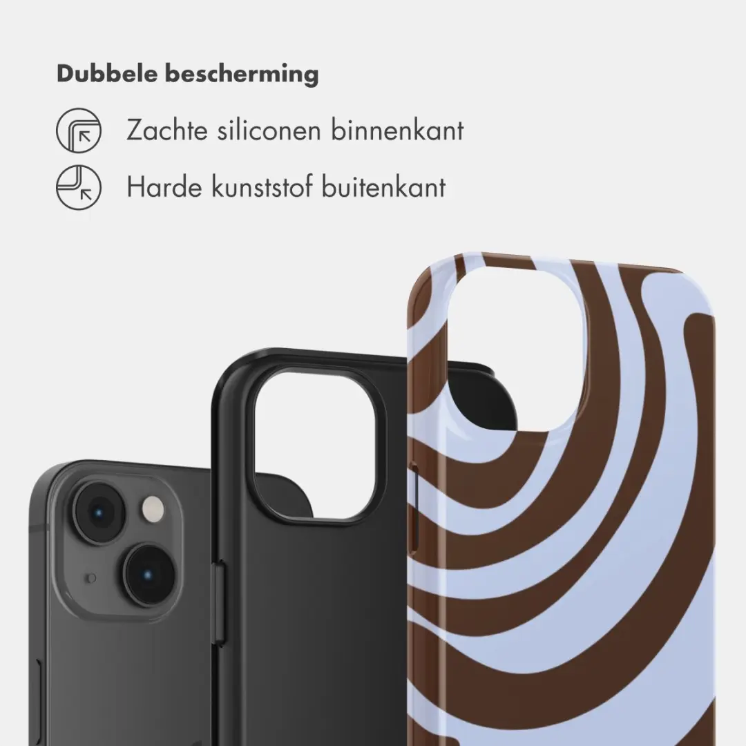 Selencia Hoesje iPhone 14 Dream Swirl Chocolate