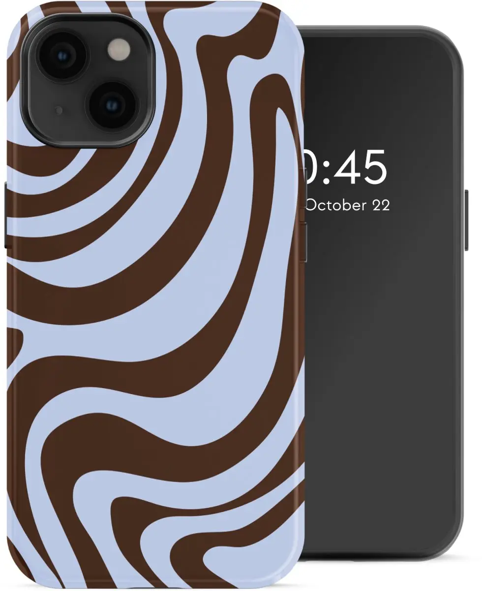 Selencia Hoesje iPhone 14 Dream Swirl Chocolate