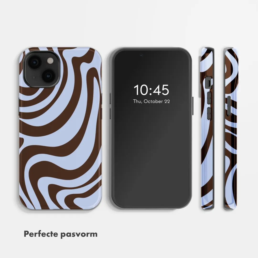 Selencia Hoesje iPhone 14 Dream Swirl Chocolate