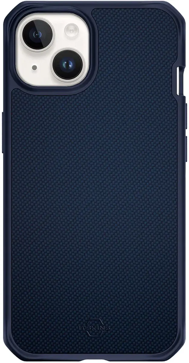 Itskins Ballistisch Nylon iPhone 14 Hoesje - Blauw ITBALNYLIP14BL