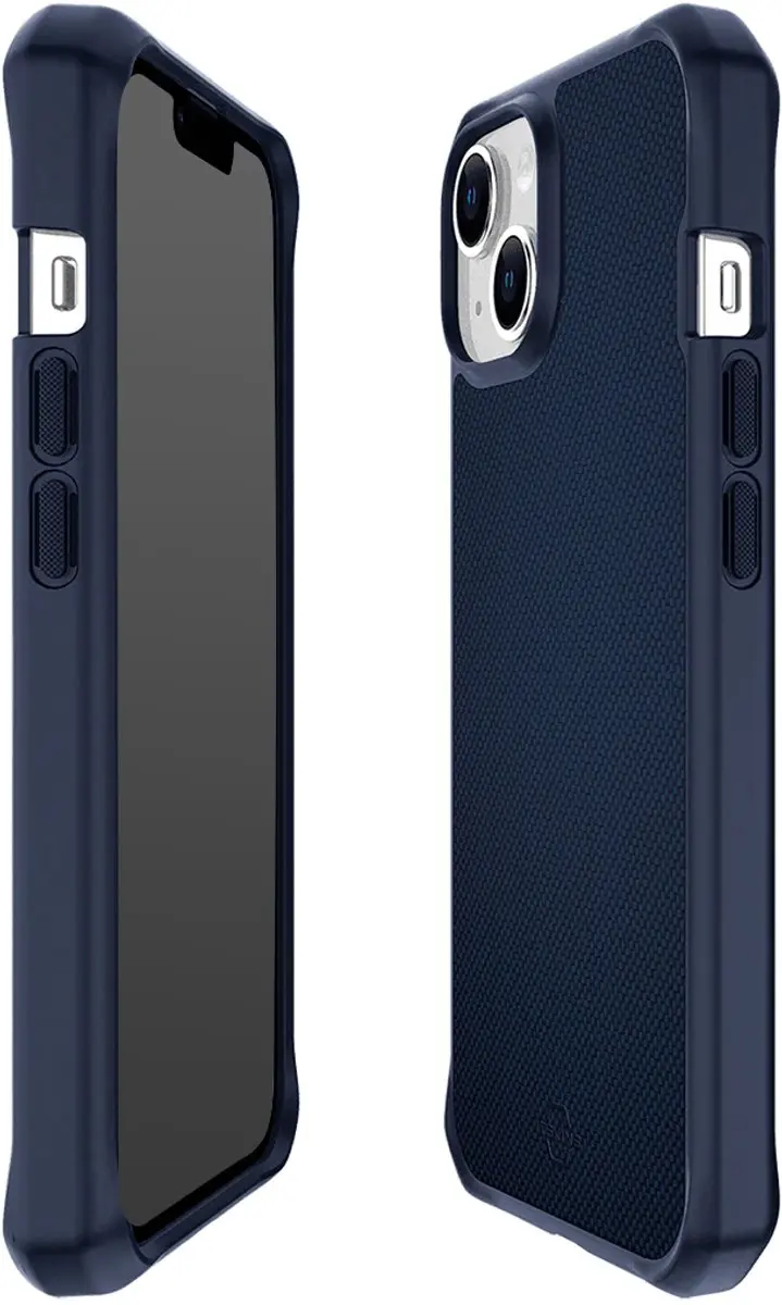 Itskins Ballistisch Nylon iPhone 14 Hoesje - Blauw ITBALNYLIP14BL