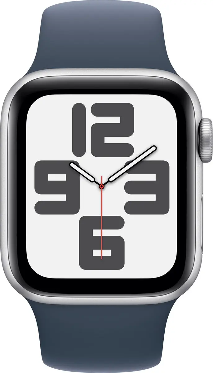 Apple Watch SE 40mm Zilver Storm Blue Band