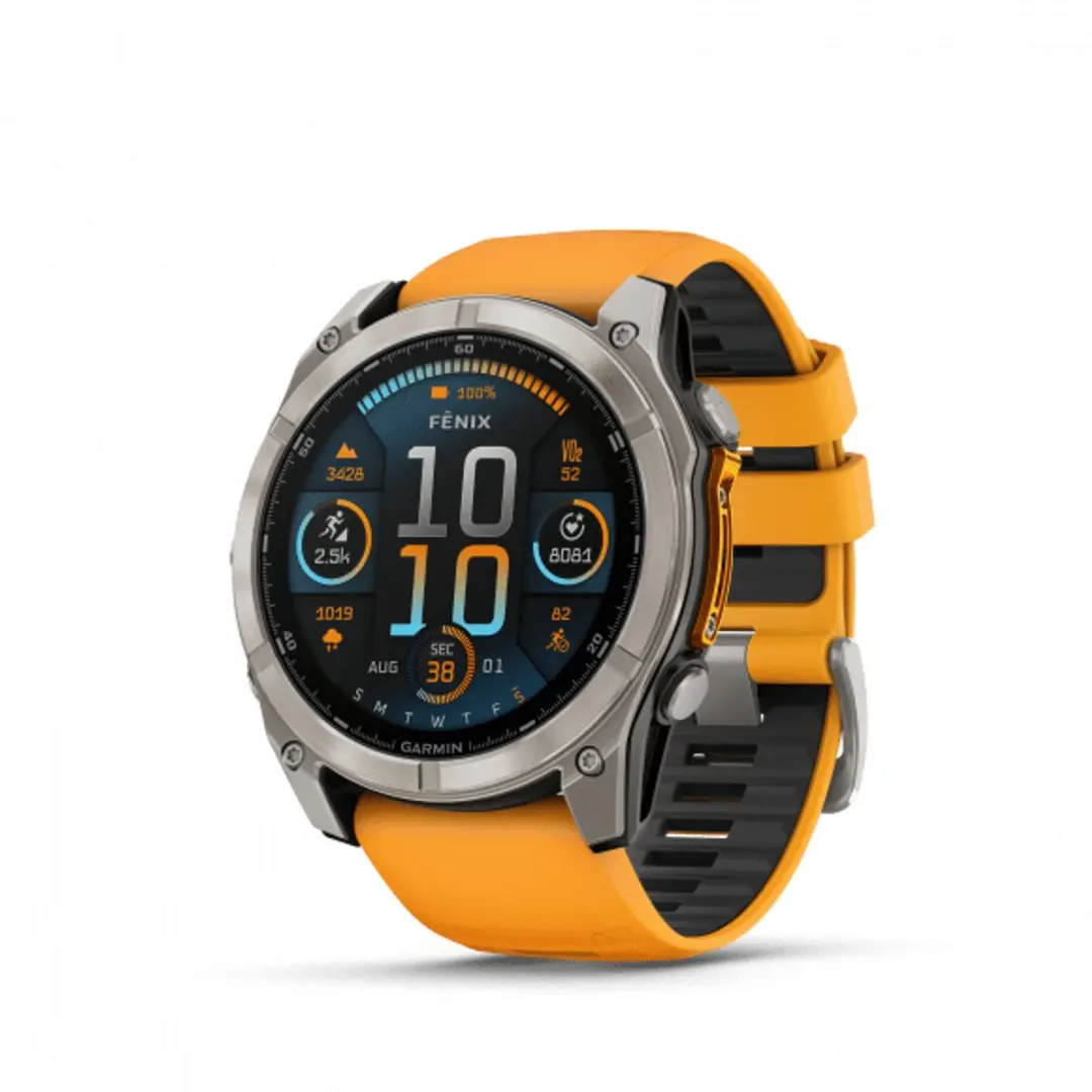 Garmin fēnix 8 51mm - AMOLED Sapphire - Titanium/Oranje - afbeelding 5 van 6