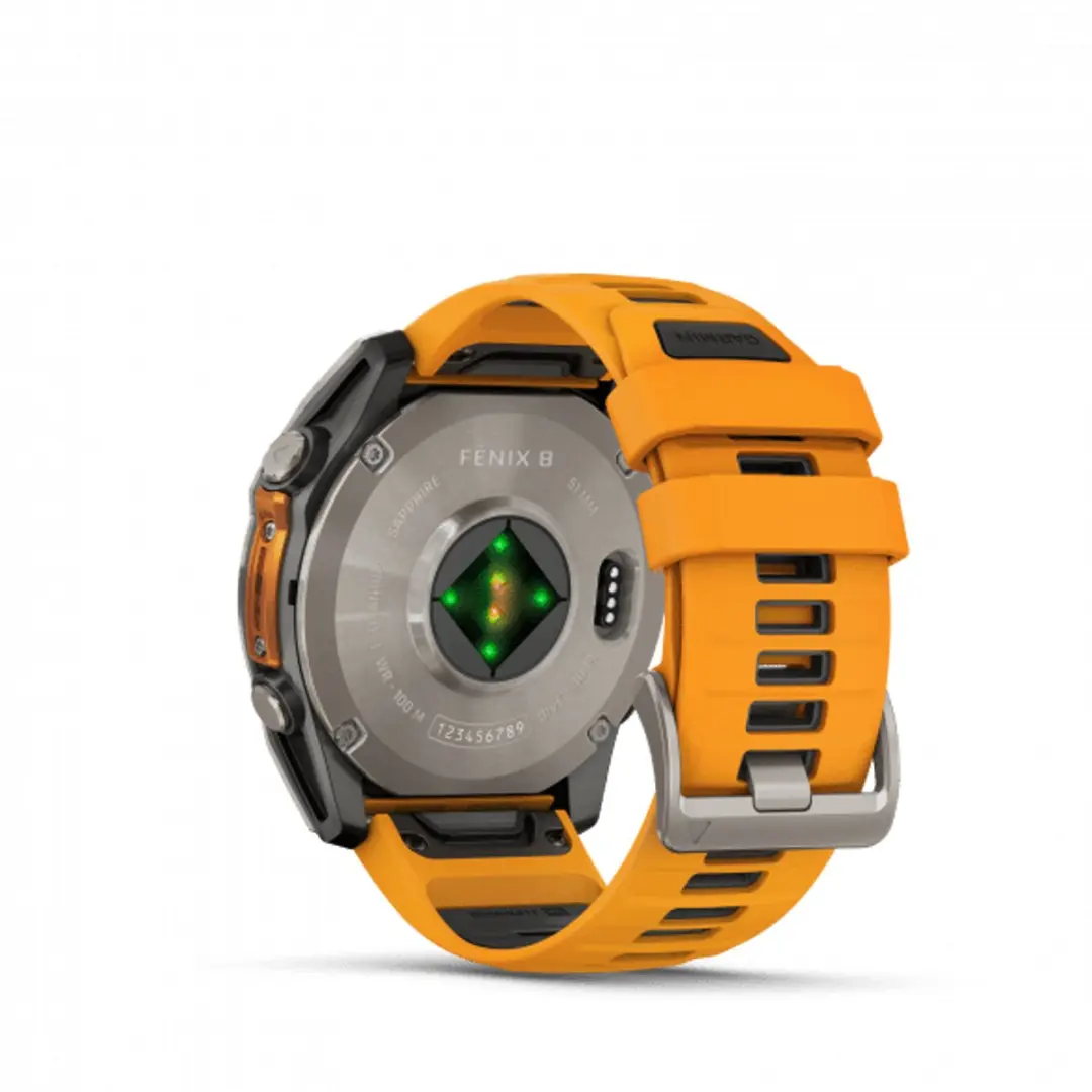 Garmin fēnix 8 51mm - AMOLED Sapphire - Titanium/Oranje - afbeelding 4 van 6