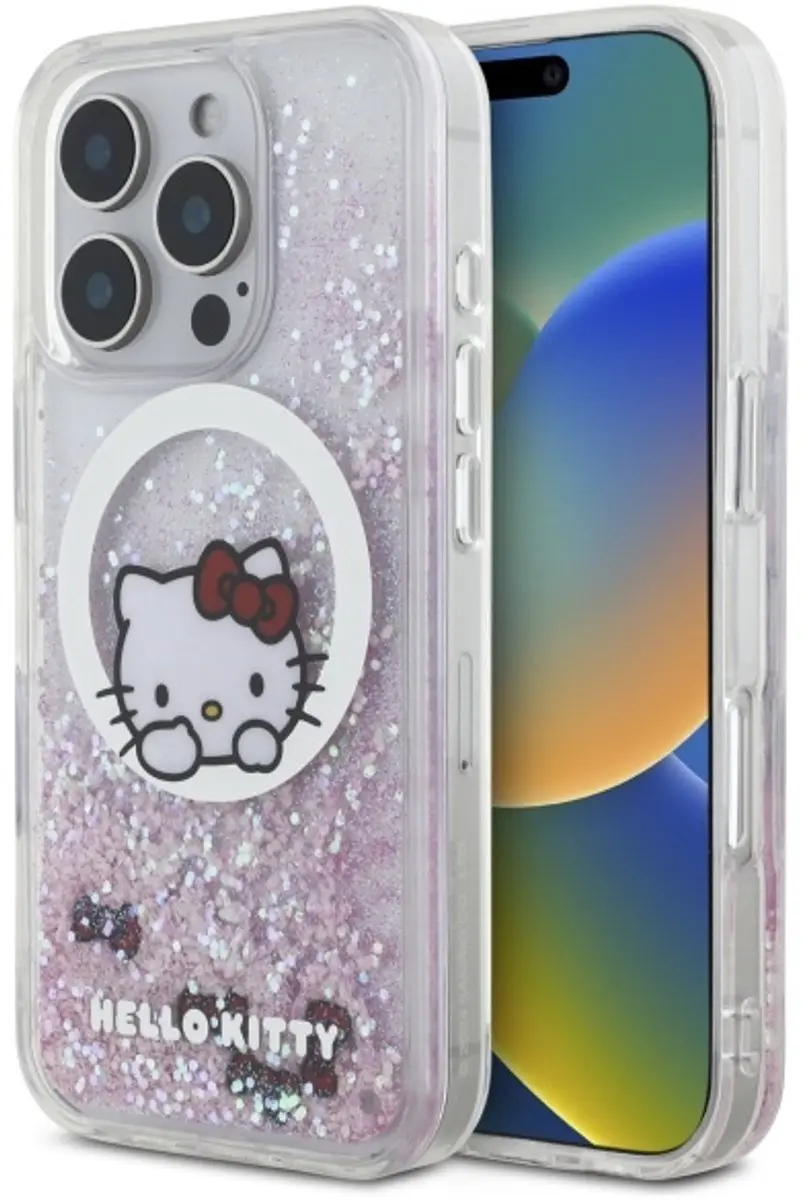 Hello Kitty Liquid Glitter Hoesje MagSafe