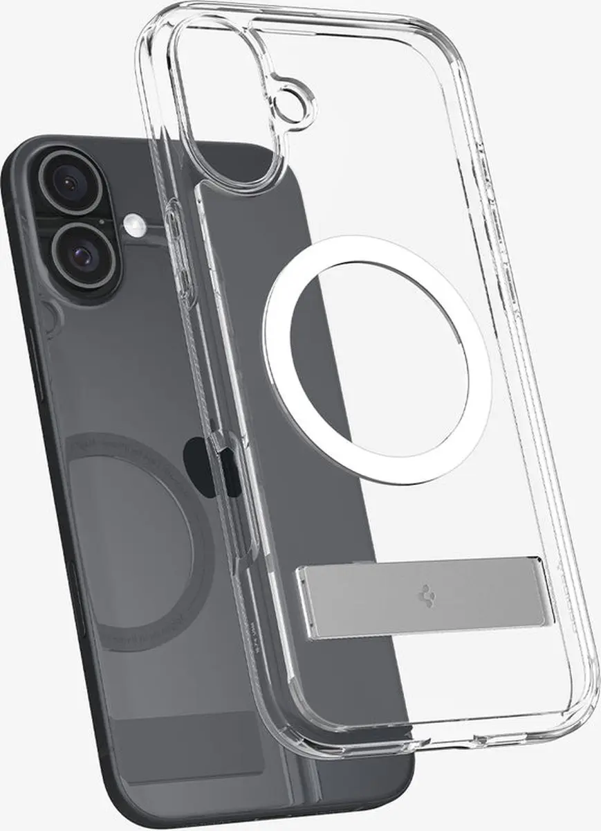 Spigen Ultra Hybrid S MagFit ACS08212 Hoesje - iPhone 16 - Transparant - afbeelding 4 van 6