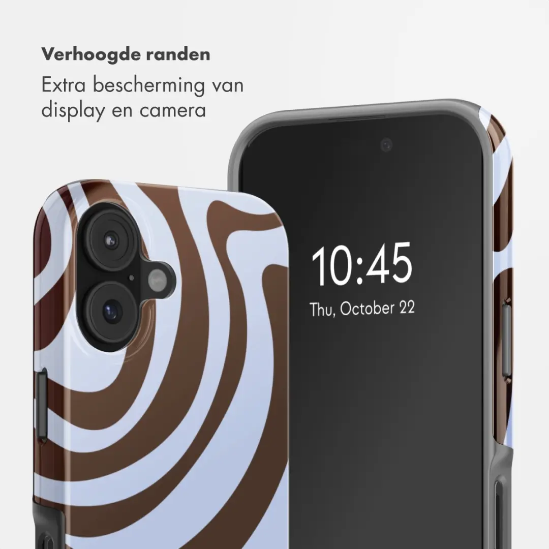 Selencia Hoesje iPhone 16 Dream Swirl Chocolate - MagSafe