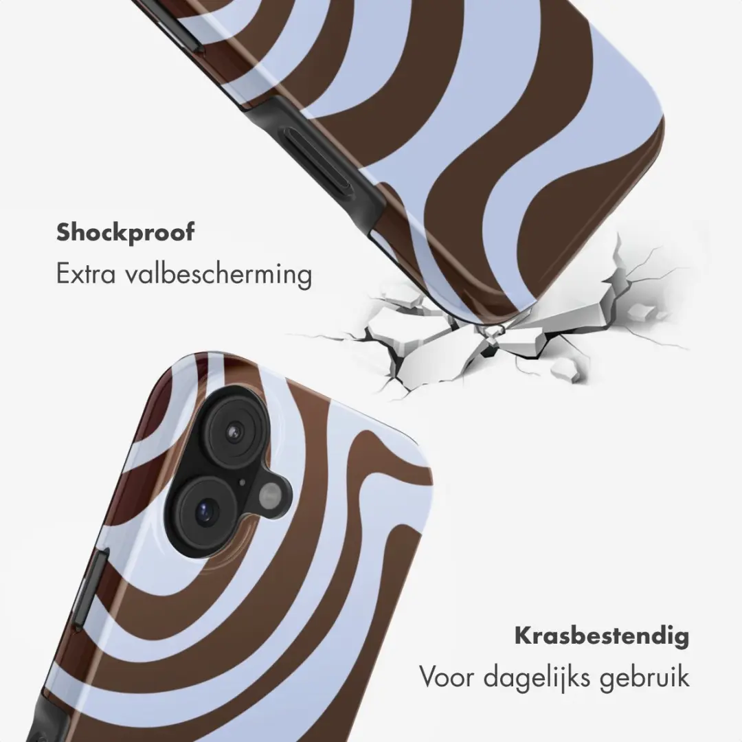 Selencia Hoesje iPhone 16 Dream Swirl Chocolate - MagSafe
