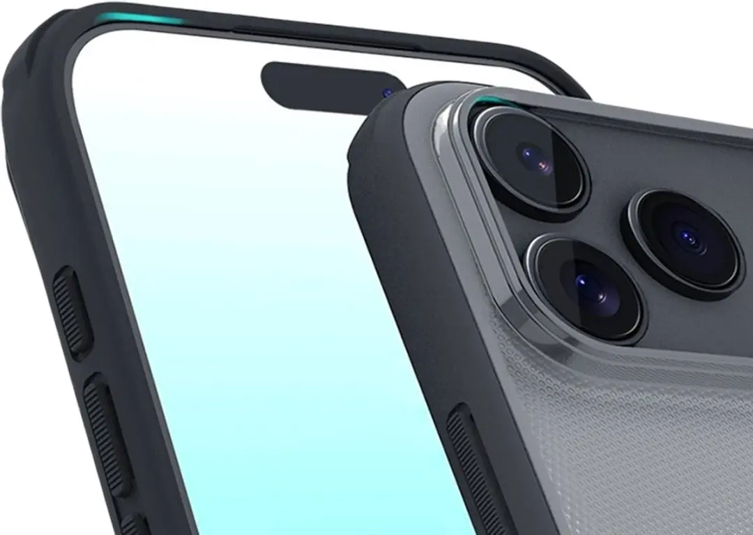 Nillkin Super Frosted Pro Hoesje iPhone 17 Pro - Transparant zwart
