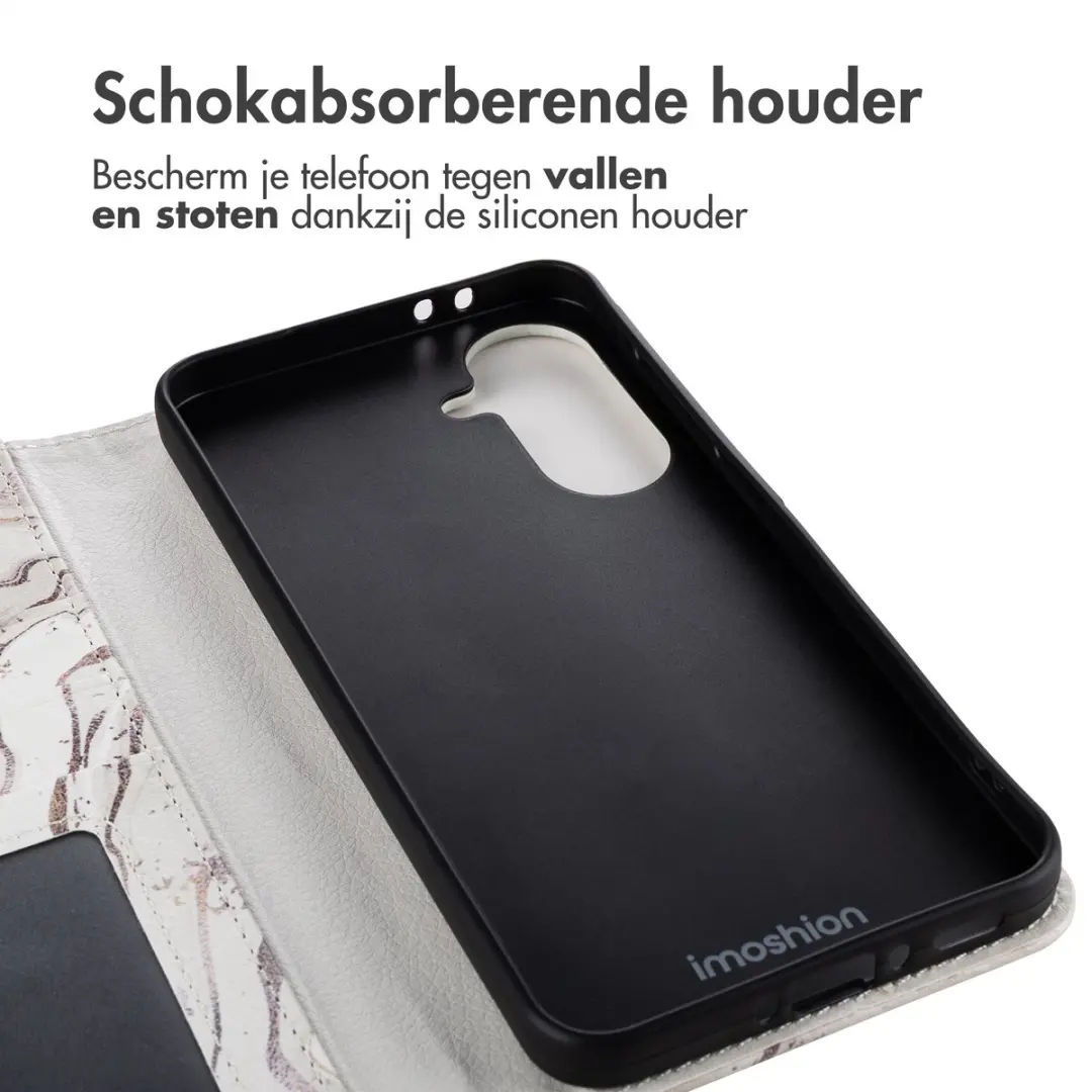 Imoshion Galaxy A37 Design Bookcase Hoesje - Sandy Marble - 3 Pasjes