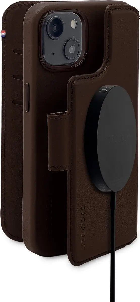 Decoded Modu Wallet Case D23IPO67MW1CHB - iPhone 14 Pro Max - Donker Bruin - afbeelding 6 van 6