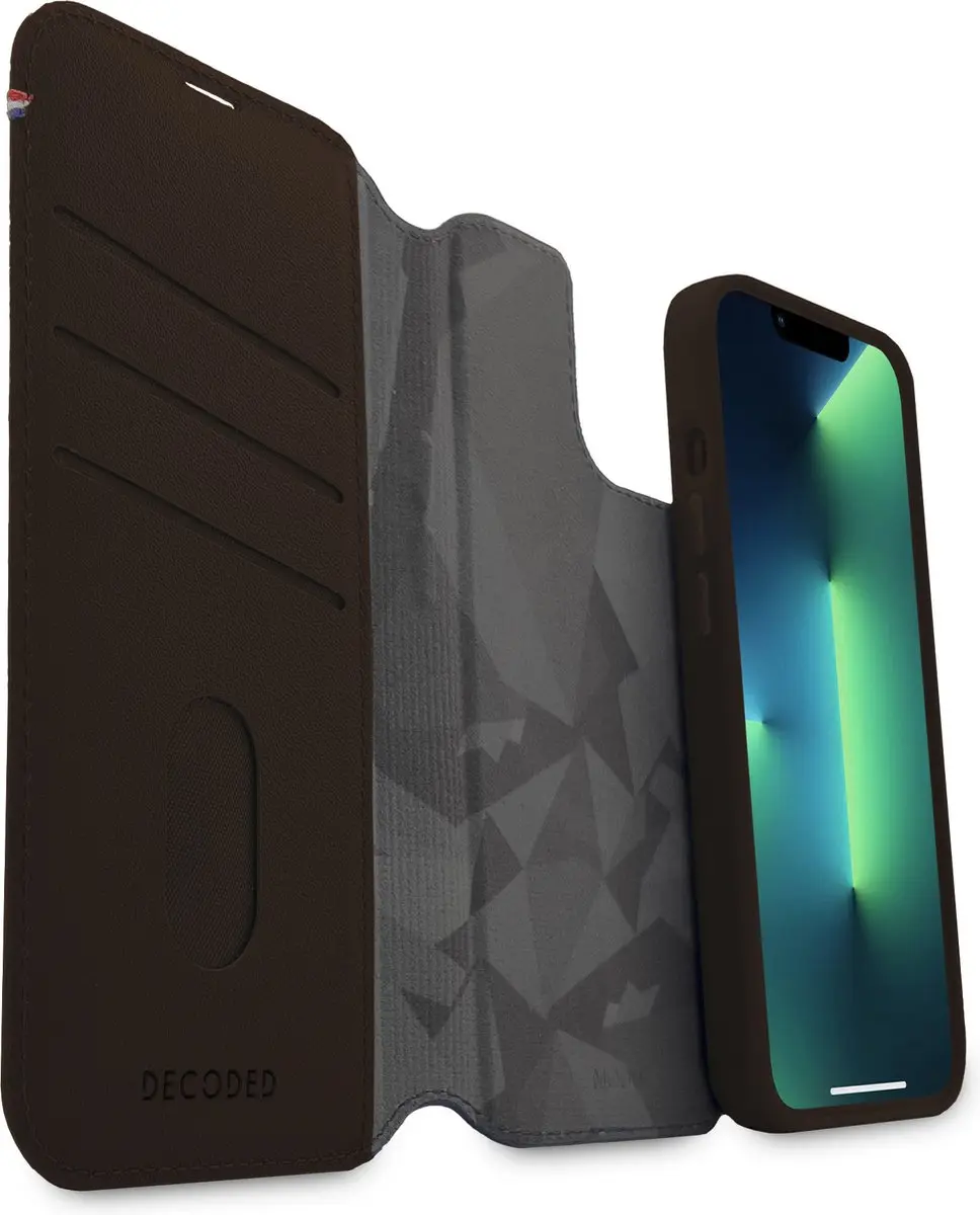 Decoded Modu Wallet Case D23IPO67MW1CHB - iPhone 14 Pro Max - Donker Bruin