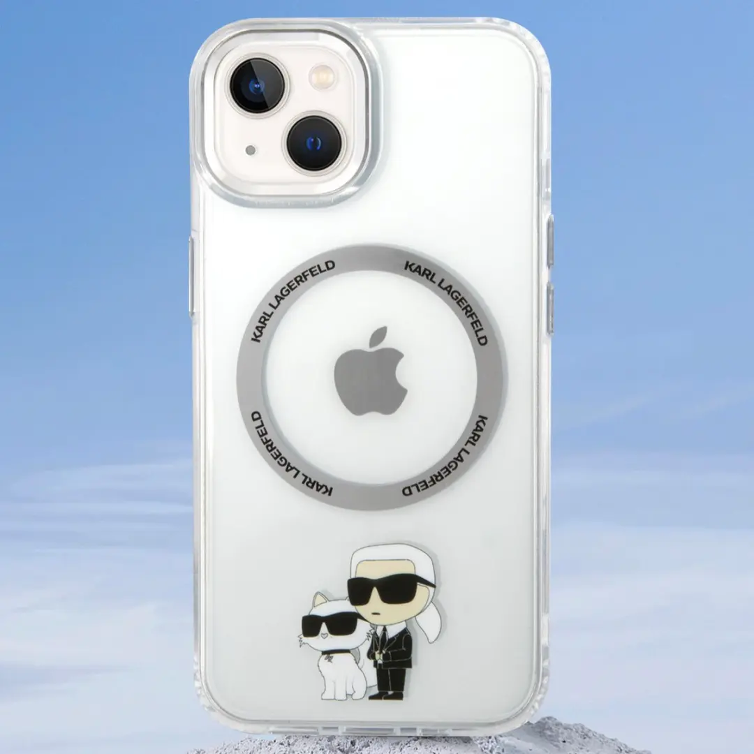 Karl Lagerfeld Backcase Hoesje iPhone 14 Plus - Transparant - TPU