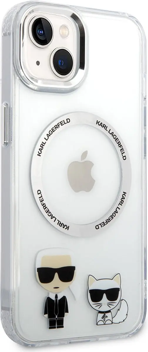 Karl Lagerfeld Backcase Hoesje iPhone 14 Plus - Transparant - TPU - afbeelding 6 van 6