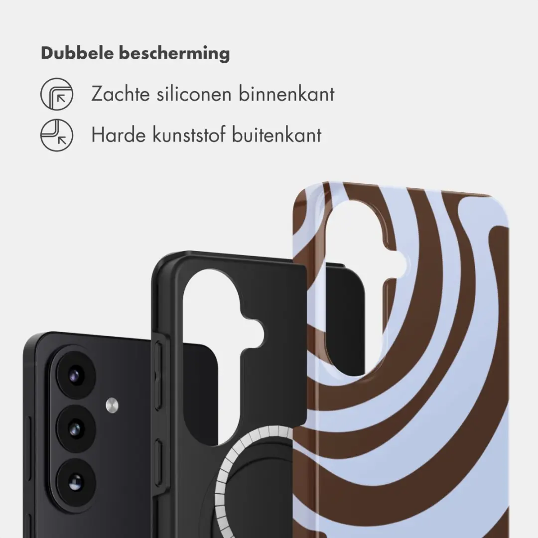 Selencia Hoesje Samsung Galaxy S26 Dream Swirl Chocolate - MagSafe
