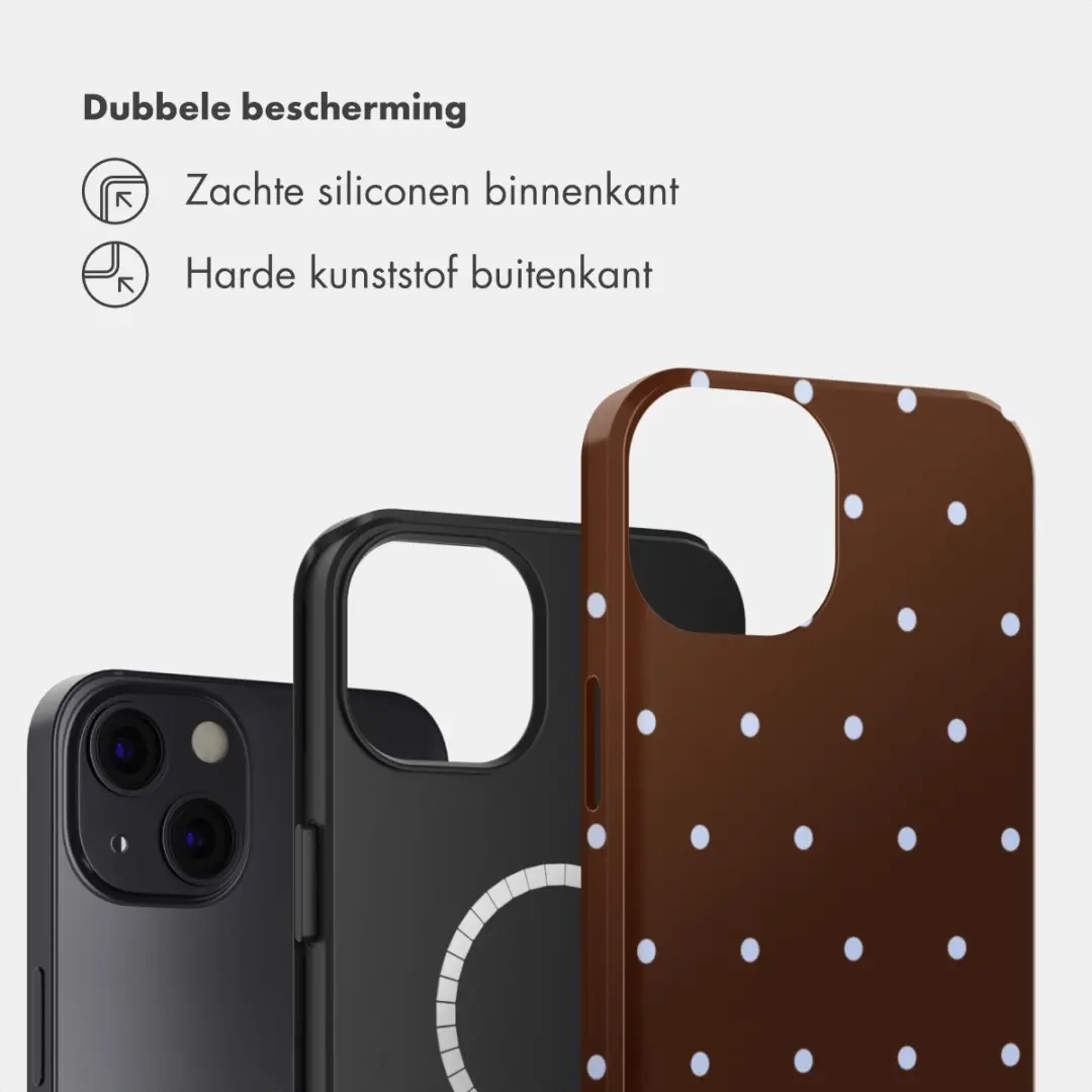 Selencia Hoesje iPhone 13 - MagSafe - Bruin
