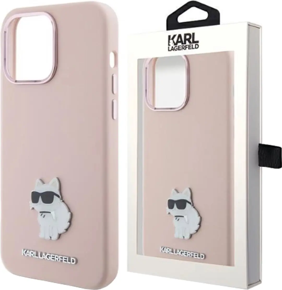 Karl Lagerfeld Choupette Siliconen Hoesje iPhone 15 Pro Max