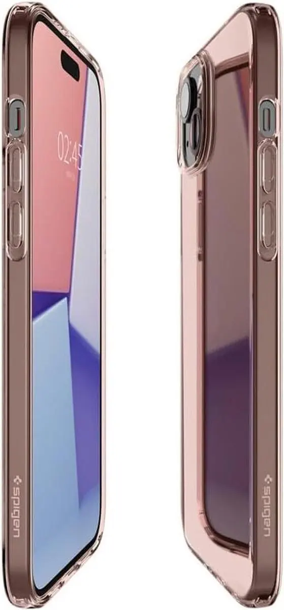 Spigen Crystal Flex Hoesje iPhone 15 Plus - Roze Transparant - ACS06458 - afbeelding 6 van 6