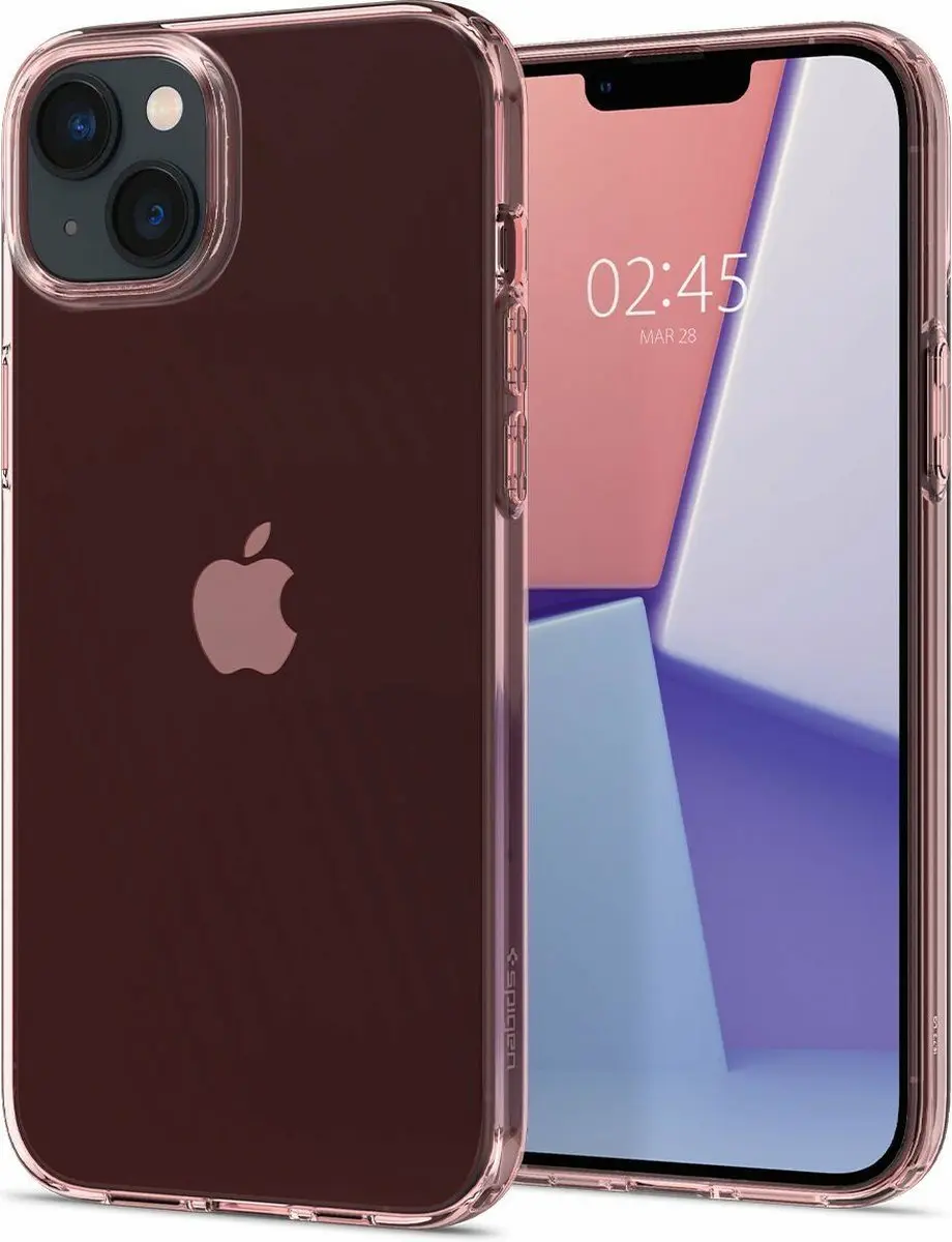 Spigen Crystal Flex Hoesje iPhone 15 Plus - Roze Transparant - ACS06458