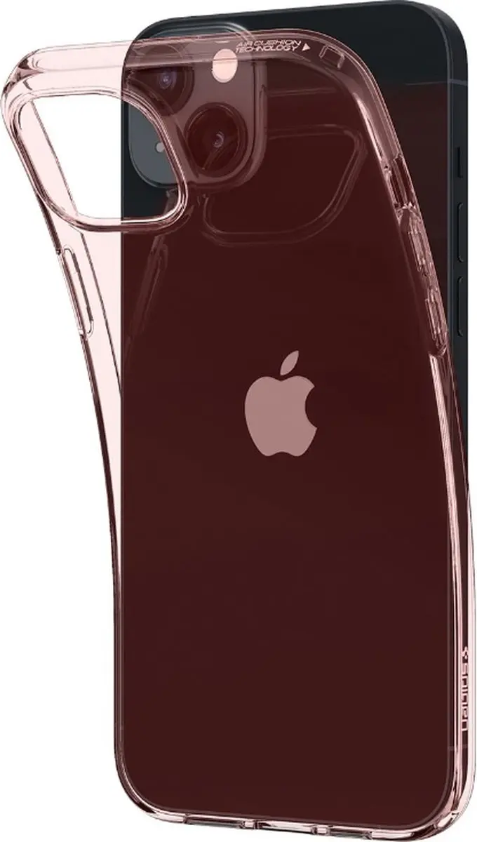 Spigen Crystal Flex Hoesje iPhone 15 Plus - Roze Transparant - ACS06458