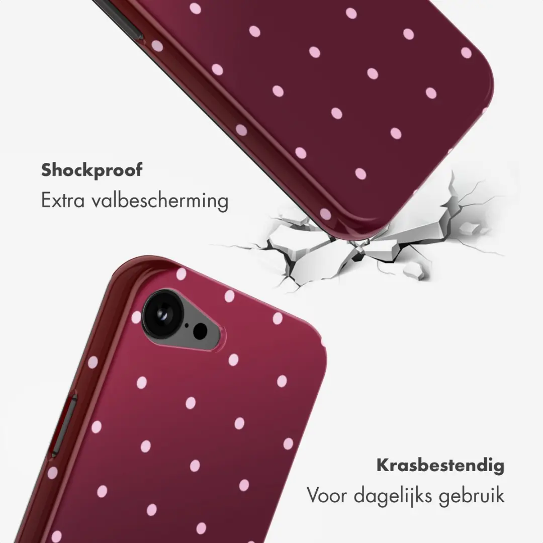 Selencia Hoesje iPhone 17e/16e - MagSafe - Donkerrood