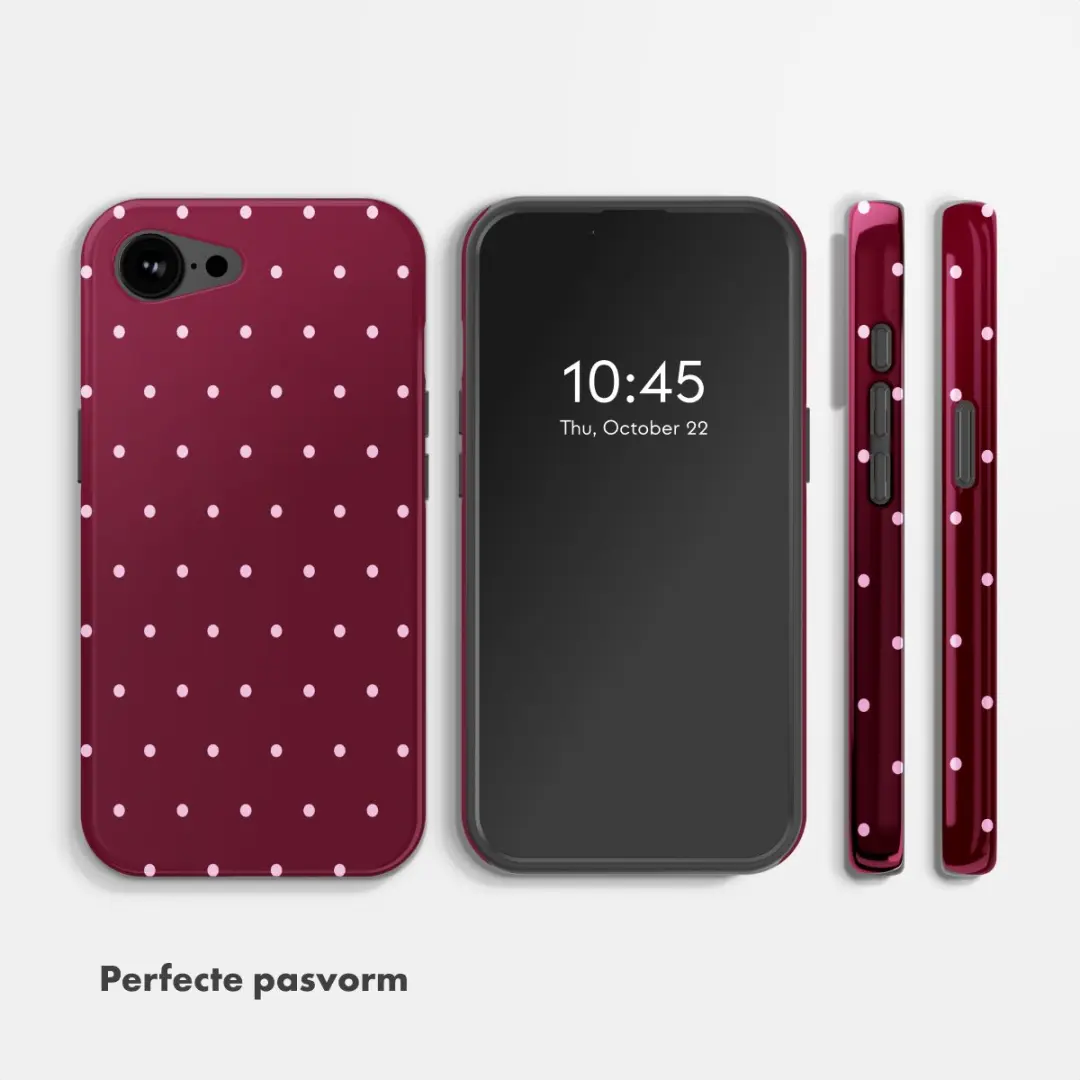 Selencia Hoesje iPhone 17e/16e - MagSafe - Donkerrood - afbeelding 6 van 6