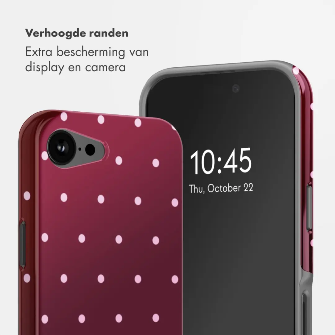 Selencia Hoesje iPhone 17e/16e - MagSafe - Donkerrood