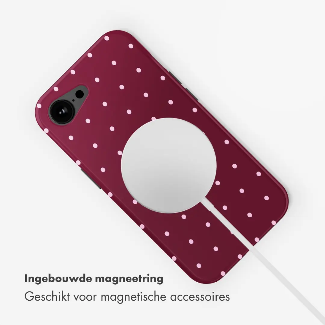 Selencia Hoesje iPhone 17e/16e - MagSafe - Donkerrood