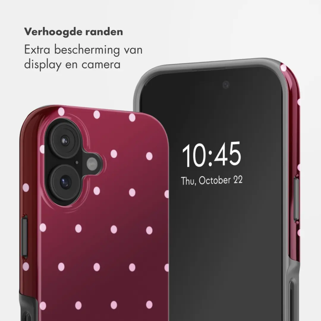 Selencia Hoesje iPhone 16 - MagSafe - Donkerrood