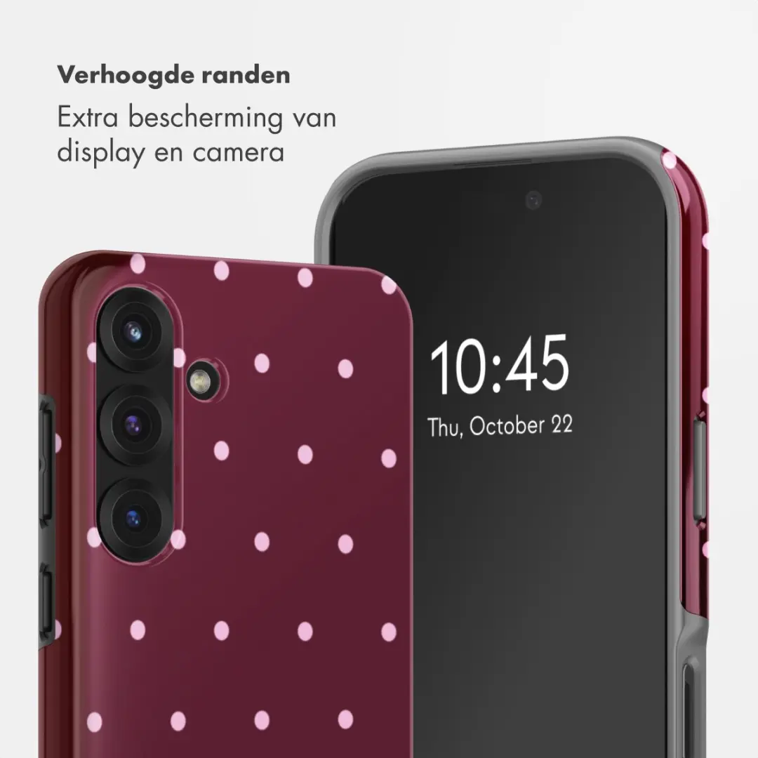 Selencia Hoesje Samsung Galaxy S25 - Donkerrood