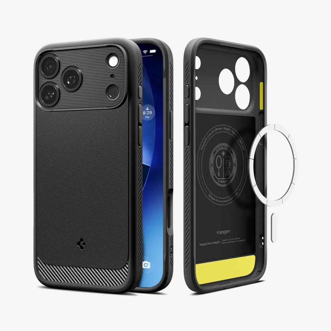 Spigen Rugged Armor ACS09975 iPhone 17 Hoes - Zwart