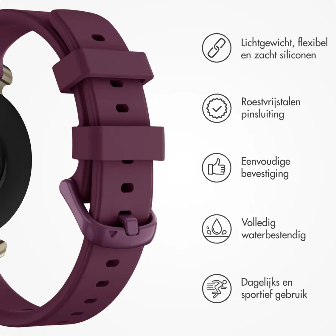 Imoshion Siliconen Bandje Garmin Lily 2 - Donkerrood