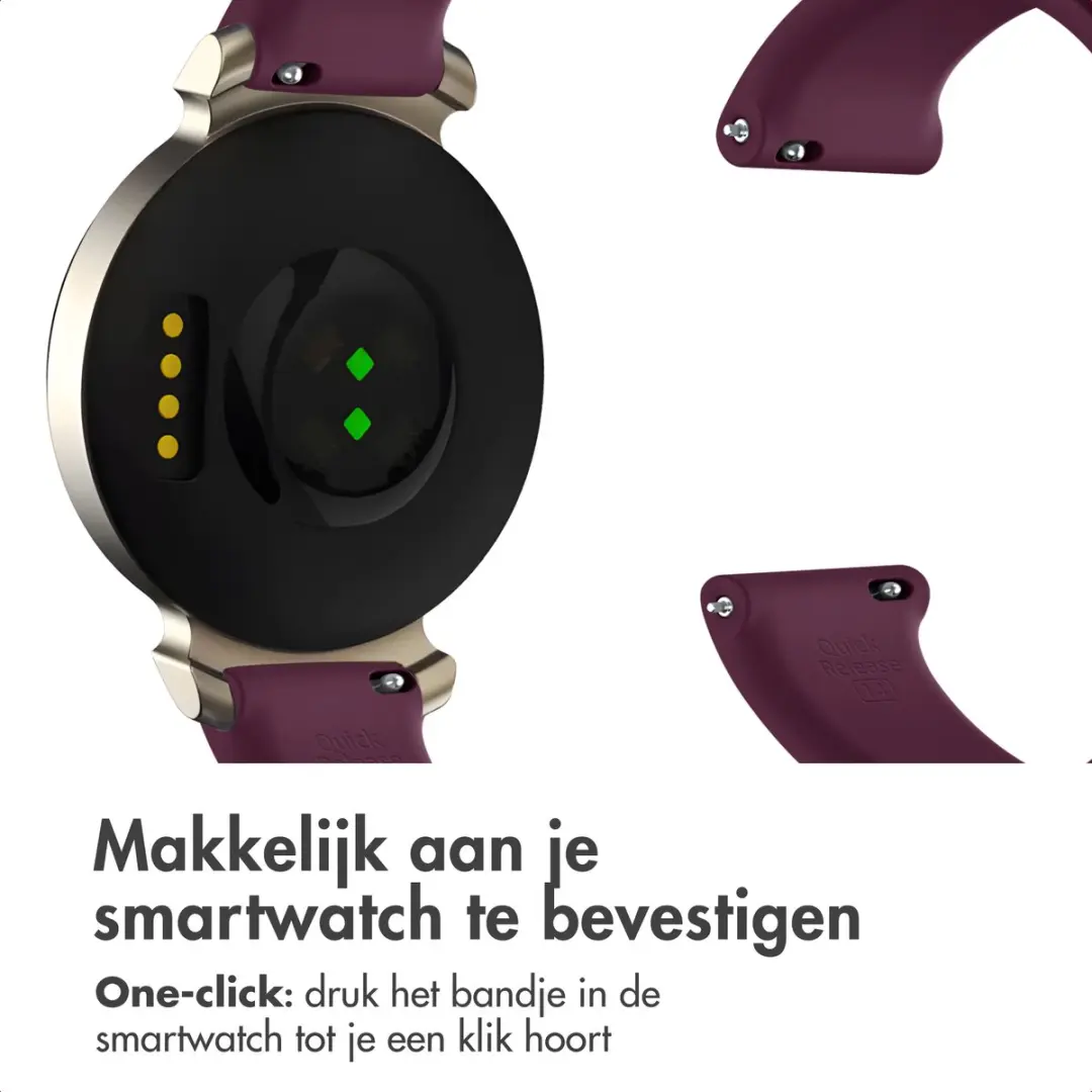Imoshion Siliconen Bandje Garmin Lily 2 - Donkerrood