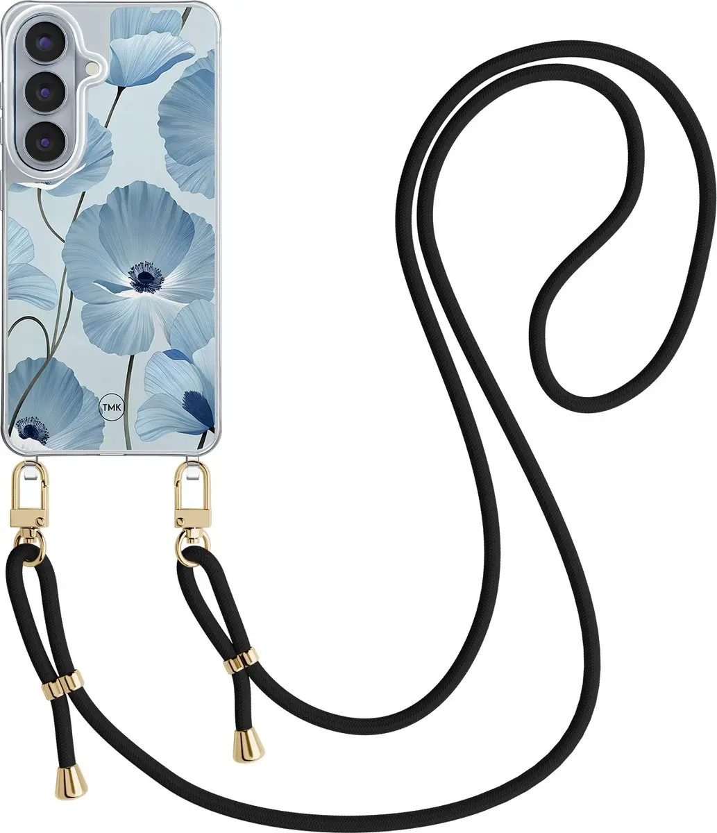 Casevibes S26 Telefoonhoesje CV/S/S26/C/002 - Blauw Bloemenveld - Crossbody