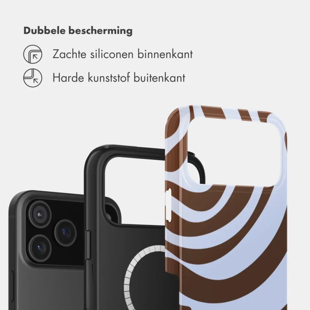 Selencia Hoesje iPhone 17 Pro Max Dream Swirl Chocolate - MagSafe