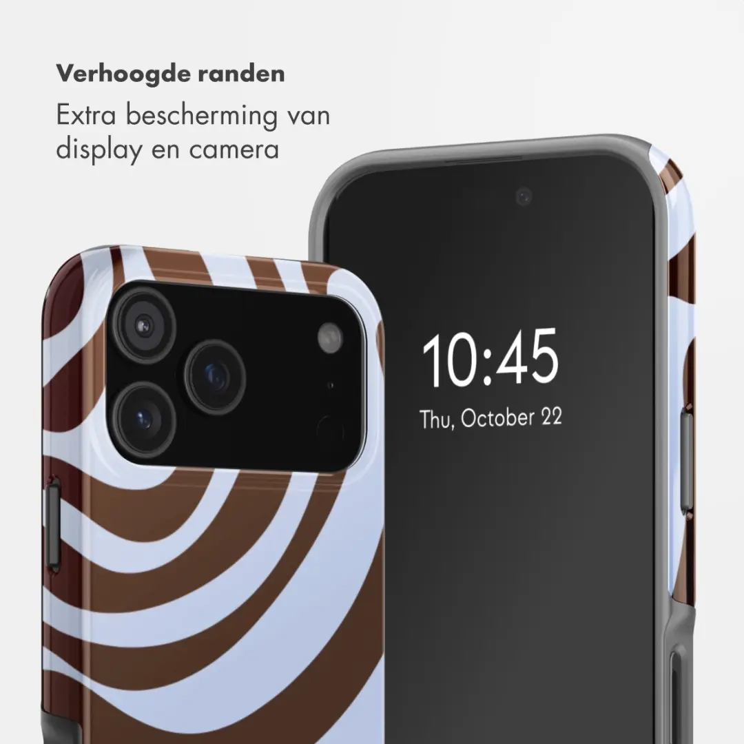 Selencia Hoesje iPhone 17 Pro Max Dream Swirl Chocolate - MagSafe