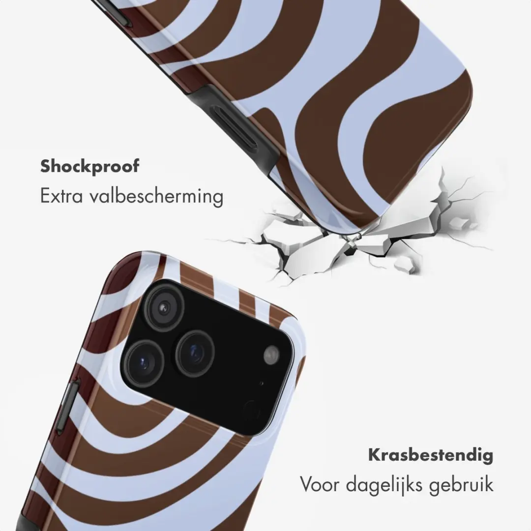 Selencia Hoesje iPhone 17 Pro Max Dream Swirl Chocolate - MagSafe