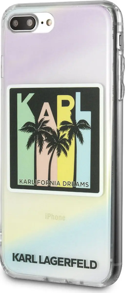 Karl Lagerfeld Poezen Backcase iPhone 6/6s/7/8 Plus - Transparant