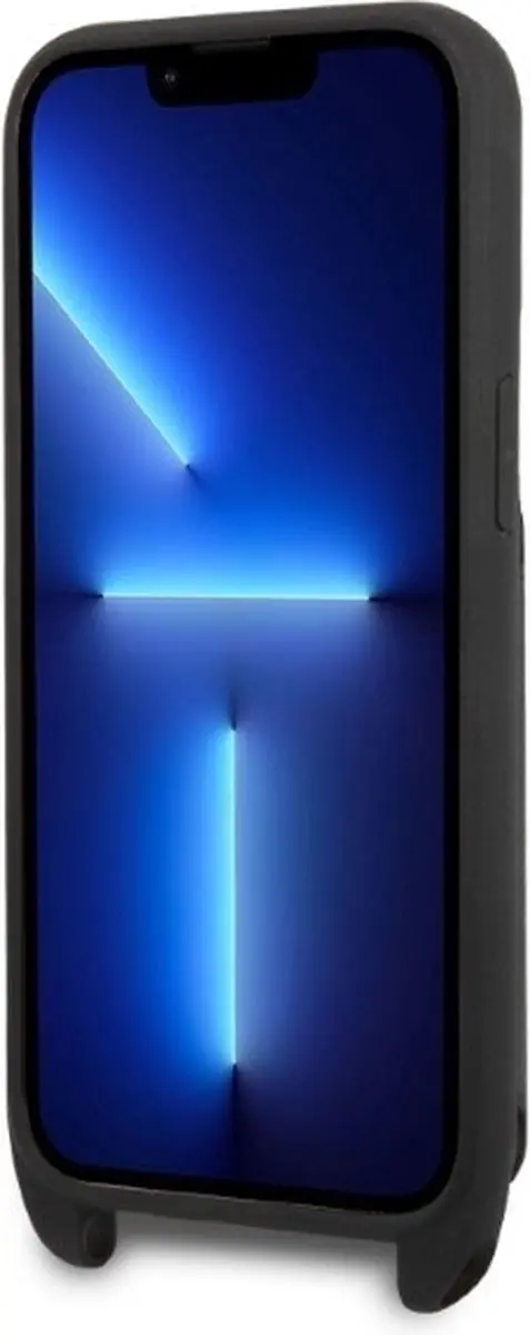Karl Lagerfeld KLHCP13LSAKHPK Hoesje iPhone 13 Pro - Metaal - Zwart