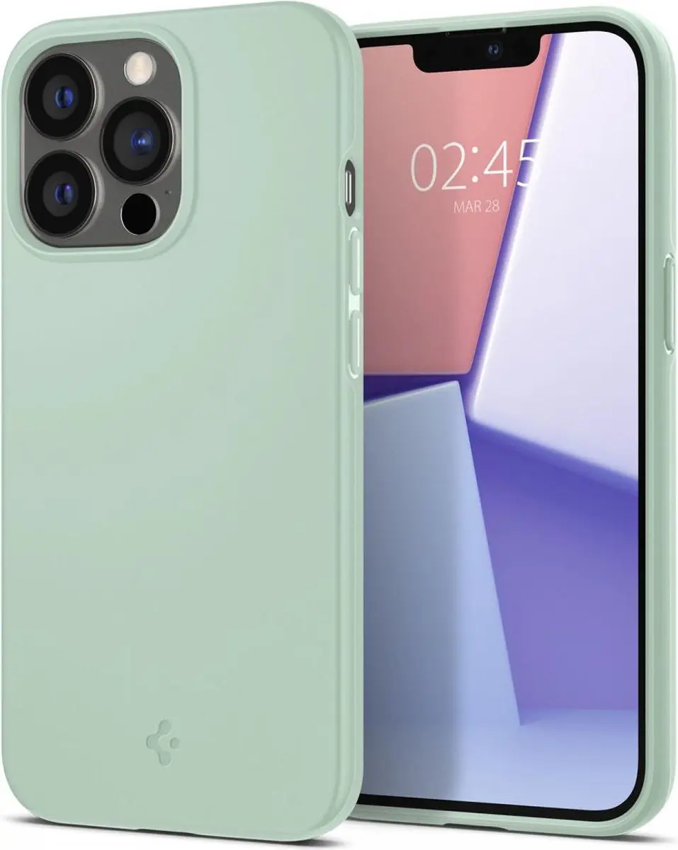Spigen Thin Fit iPhone 13 Pro Hoesje - Mint Groen - afbeelding 6 van 6