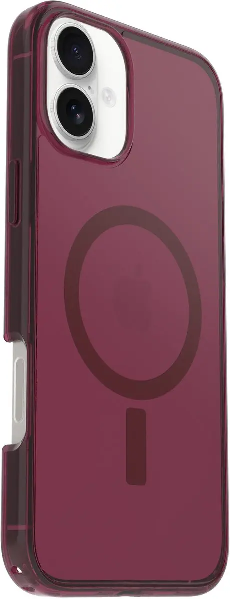 OtterBox Symmetry Series Clear MagSafe Hoes iPhone 16 Plus - Rood/Doorschijnend