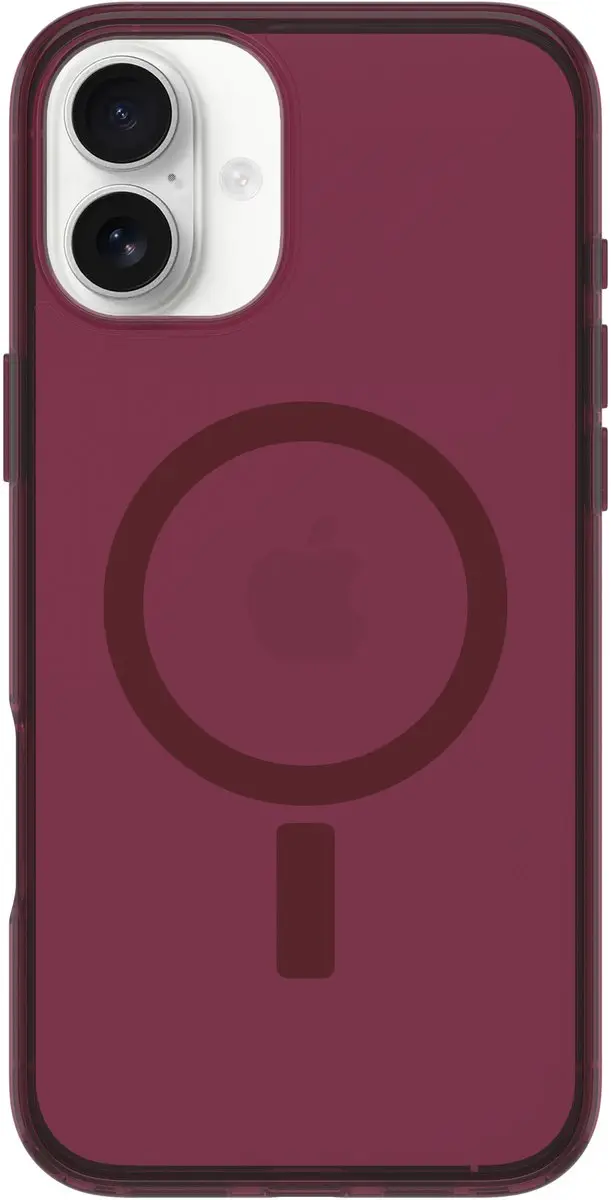 OtterBox Symmetry Series Clear MagSafe Hoes iPhone 16 Plus - Rood/Doorschijnend