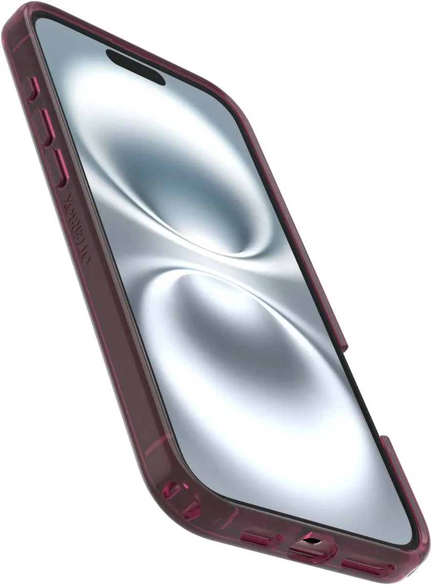 OtterBox Symmetry Series Clear MagSafe Hoes iPhone 16 Plus - Rood/Doorschijnend - afbeelding 6 van 6