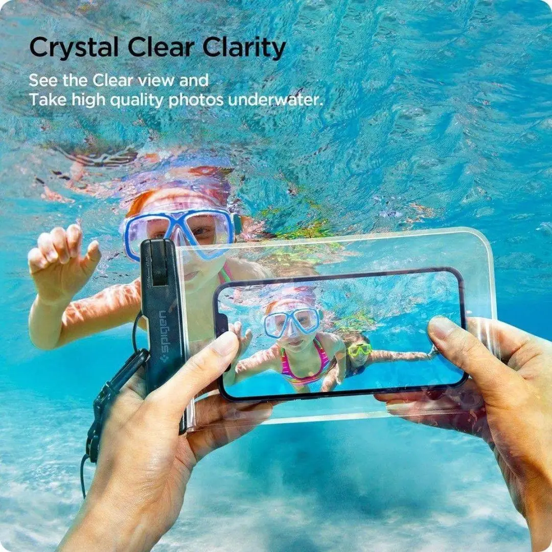 Spigen A601 Universeel Waterdicht Hoesje - Transparant 2 Stuks
